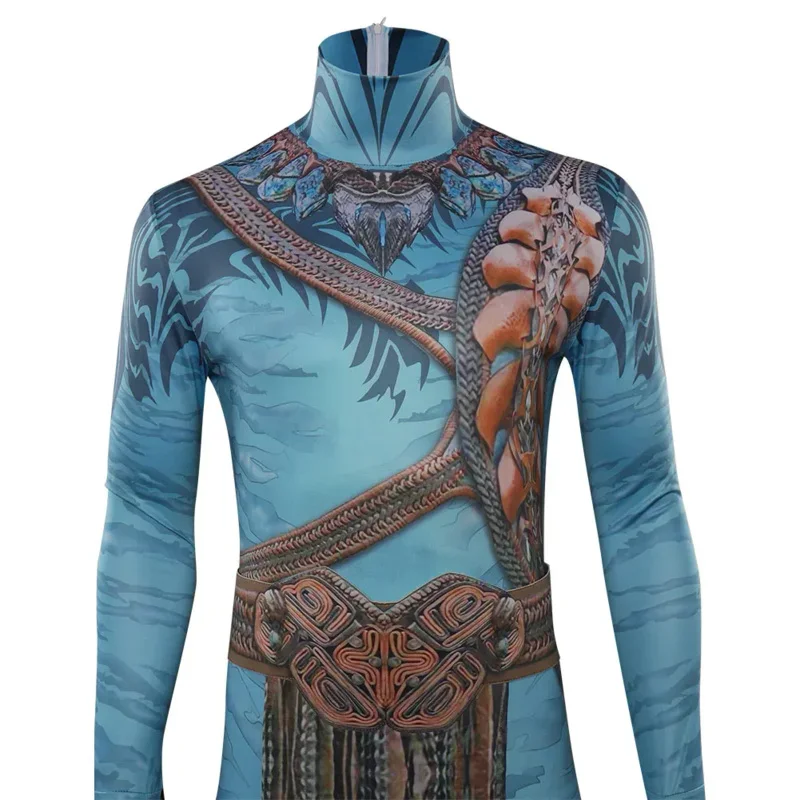 Аватар 2 Путь воды Джейк Салли Косплей Костюм Комбинезон для ролевых игр Хэллоуин