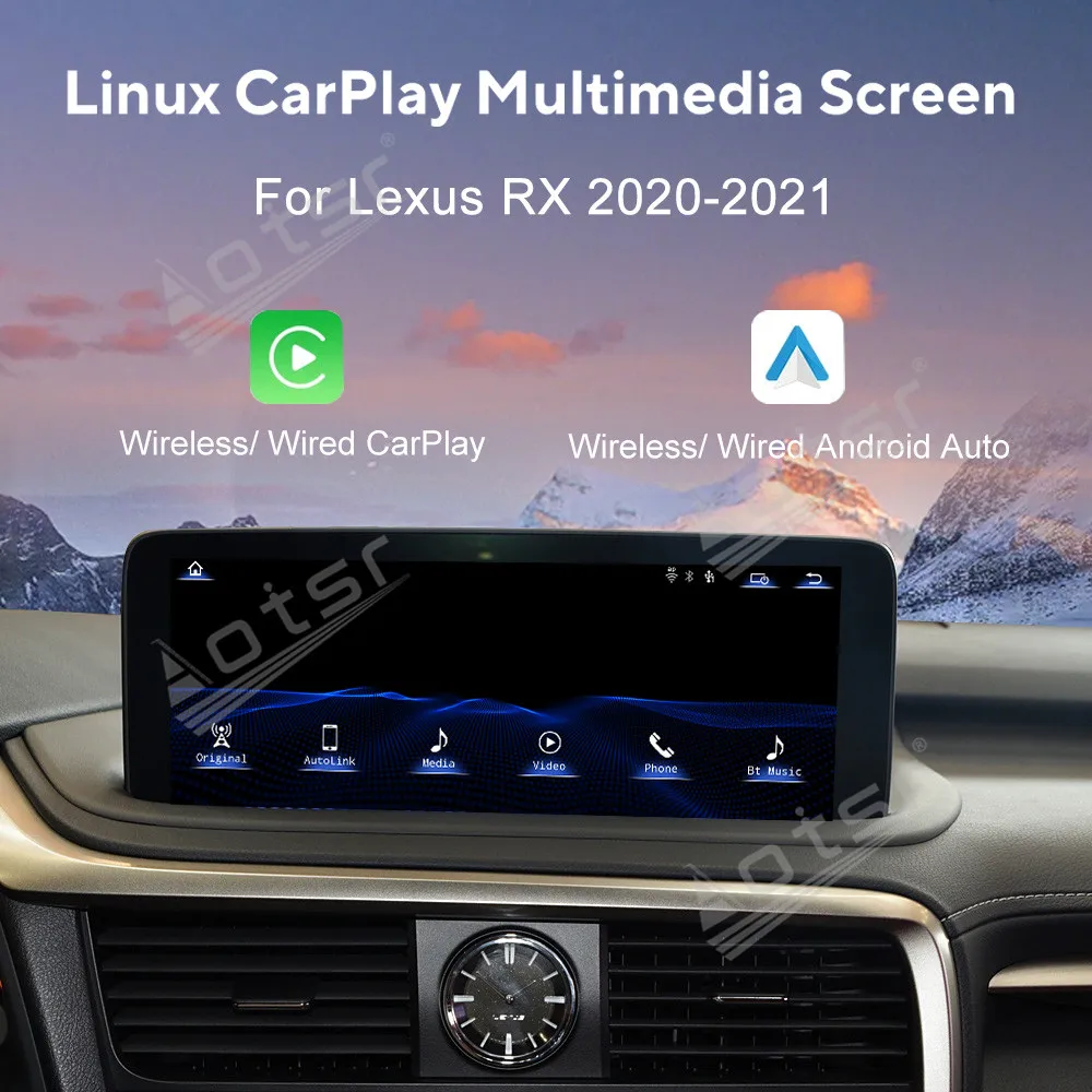 12 3 ''LIUNX для Lexus RX 2020 2021 автомобильный экран навигация Apple Carplay Автомагнитола TV
