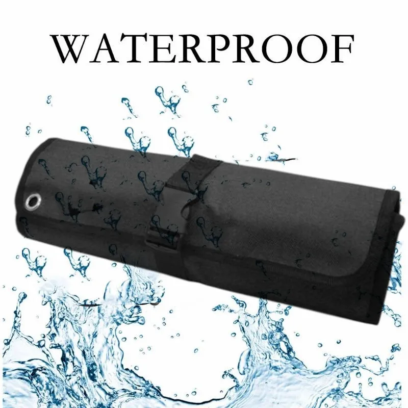 

New Universal Roll Tool Bag Large Wrench Roll Up Portable Pouch Bag For Electricians Mechanics Motorcycle Accessories