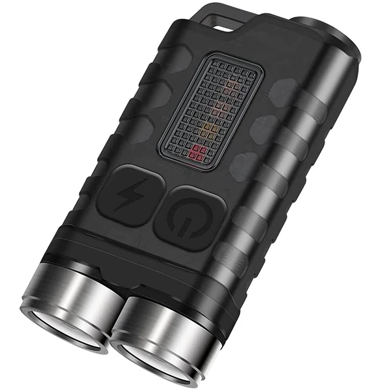 

1 Piece Mini Flashlight LED Rechargeable IP65 Waterproof Magnetic Flashlight Black