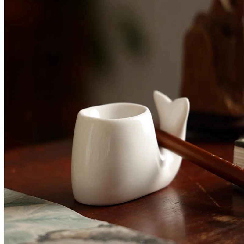 1 шт. керамический чернильный камень в форме Кита многофункциональный пруд