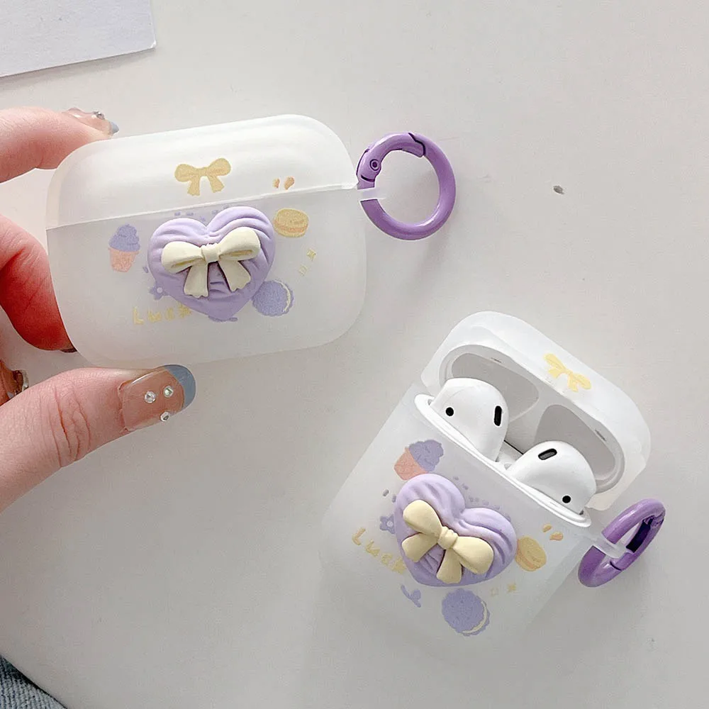 

Cartoon Star Rabbit Heart Bow Tie Earphone Case for AirPods 2 Pro 3 Generation Headset Charging Box Protect Cover for Air pods