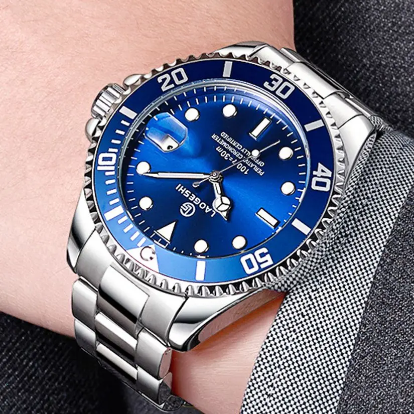 Мужские автоматические часы из нержавеющей стали 316L мужские механические