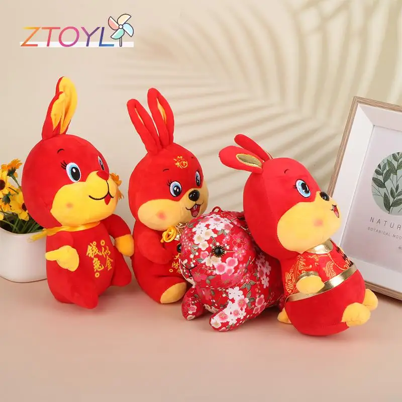 

2023 Игрушечный Кролик, новый год, в китайском стиле, Подарочная Рождественская кукла