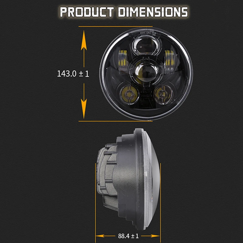 Для Harley Sportster Dyna Daytona FXDB мотоциклетная фара 5-3/4 5 75 дюйма для Triumph Victory Octane
