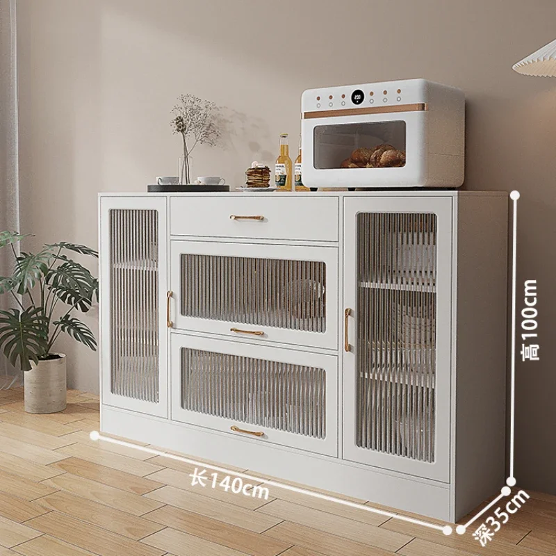 Боковой шкаф для хранения вещей стеклянный сервант спиртных напитков кухонный