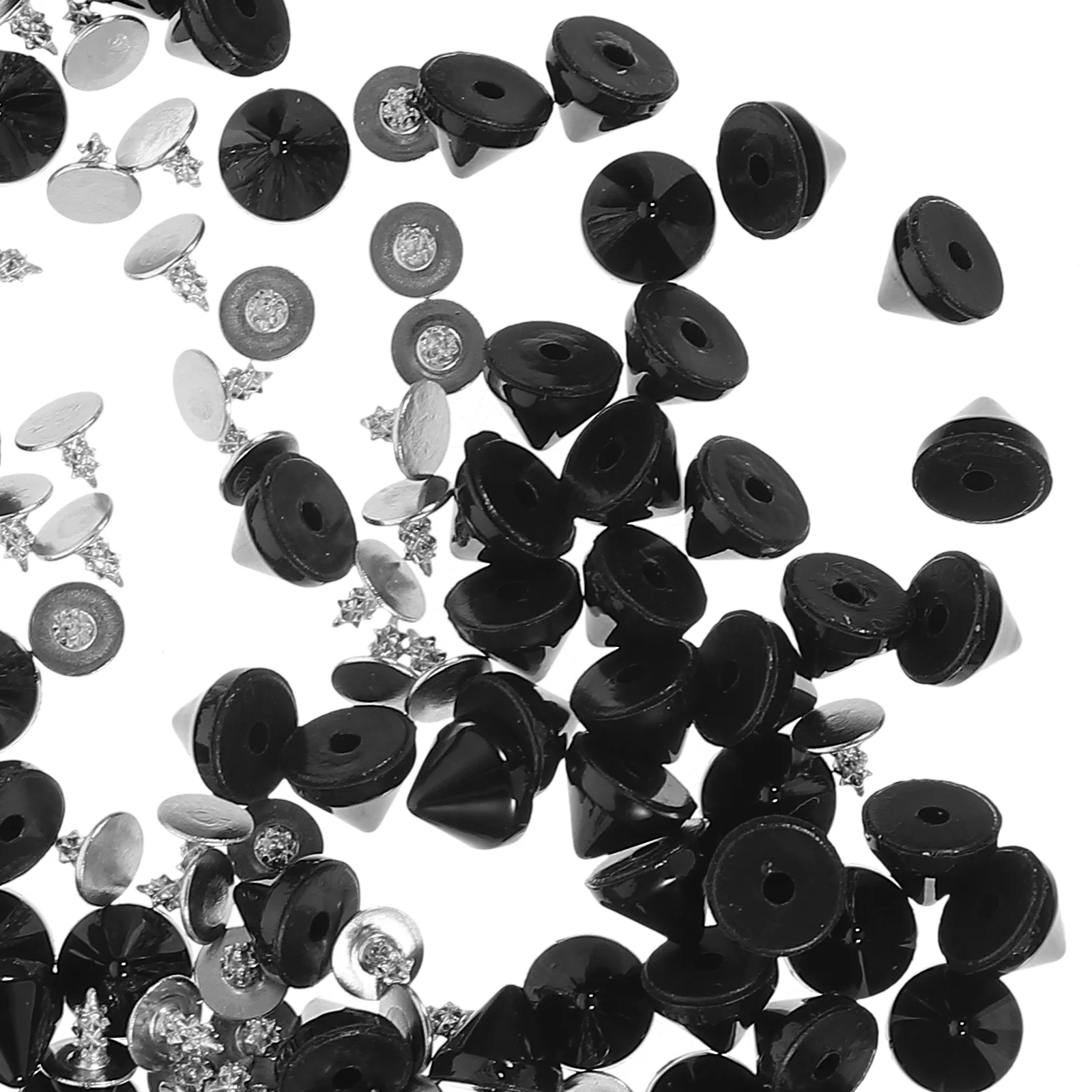 

100Pcs Punk Spike Delicate Crafting Rivet Clothing Spike Crafting Diy Studs Clothing Rivet Spike for Diy Decor Clothes Bags