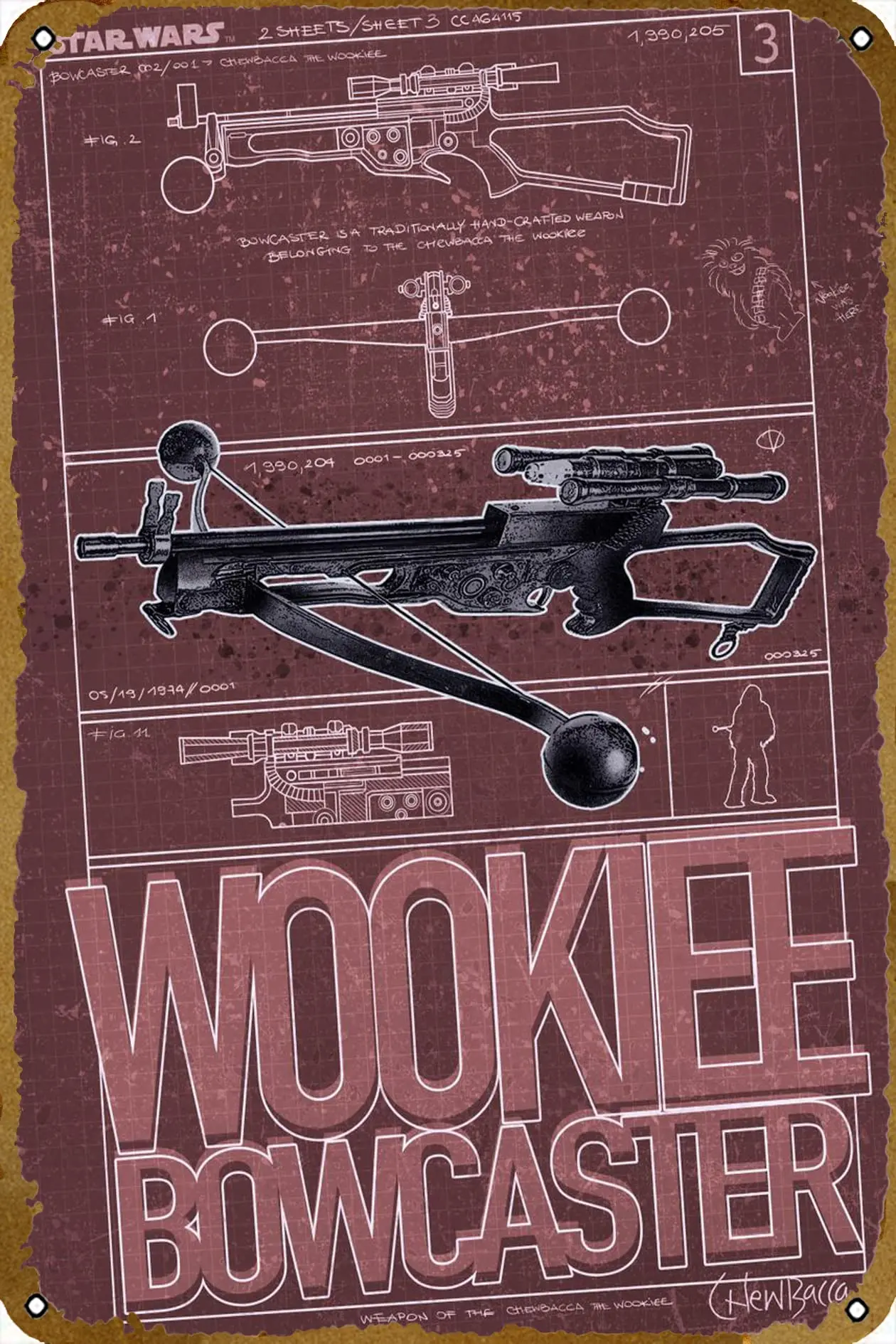 Жестяной винтажный металлический знак Wookiee для мужчин и женщин табличка