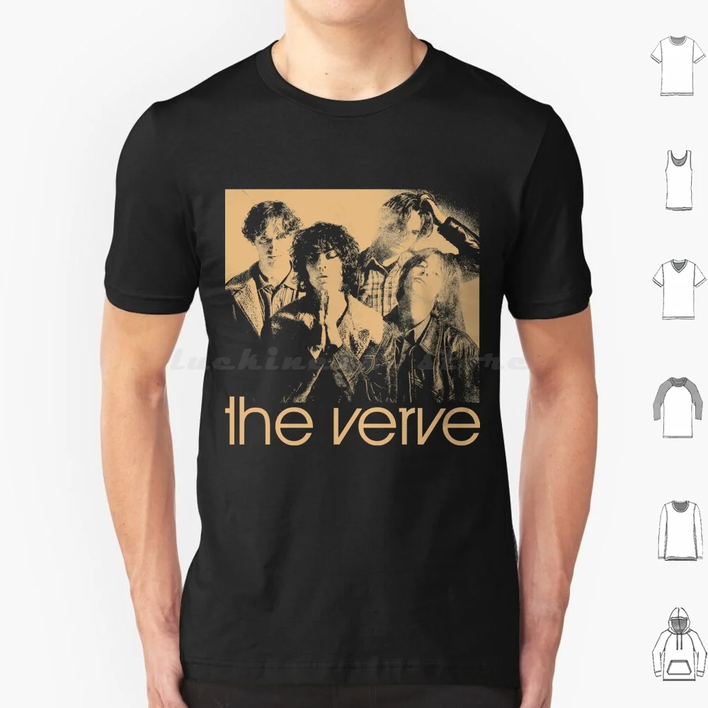 Забавная Мужская футболка с надписью The Verve потрясающая для музыкальных фанатов