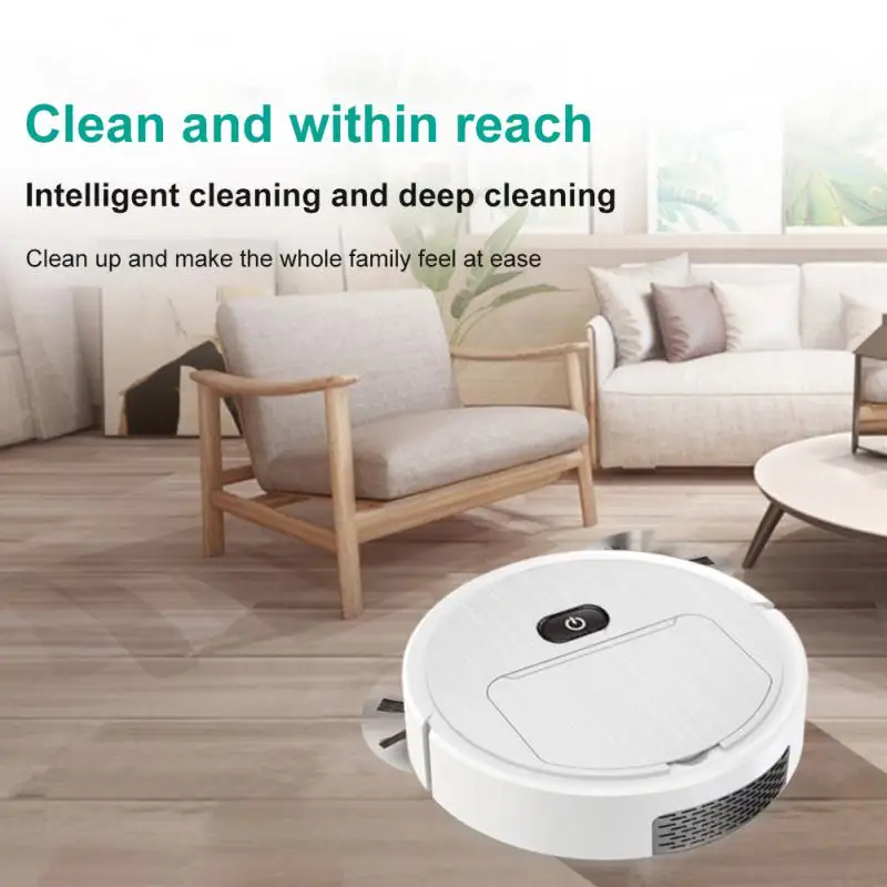 

Robot Vacuum Cleaner Smart Home Wet and Dry Cleaning Carpet Mop Water Tank Remote Control Smart Cordless Cleaner Machine in Car