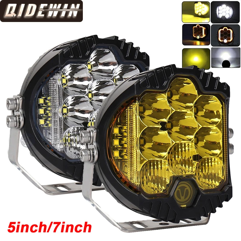 

7-дюймовые светодиодные внедорожные аксессуары 4x4, 90 Вт, 3000 К, точечные фары Jeep Wrangler jk ATV SUV, светодиодные рабочие фары, 5 дюймов, вспомогательные фары для автомобиля