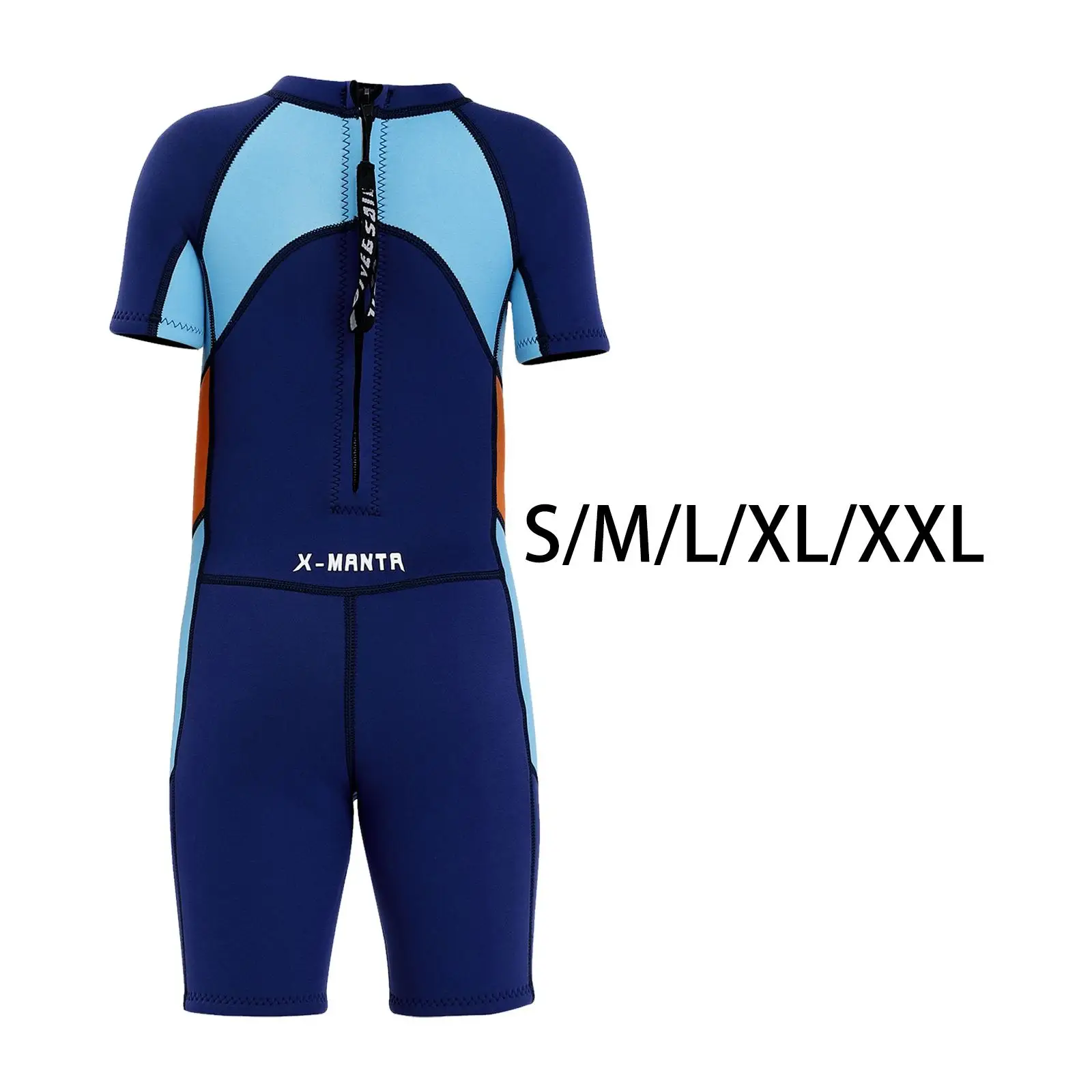 

Childrens Full Length Wetsuit 2.5mm Short Sleeve Warm Neoprene Sun Protection