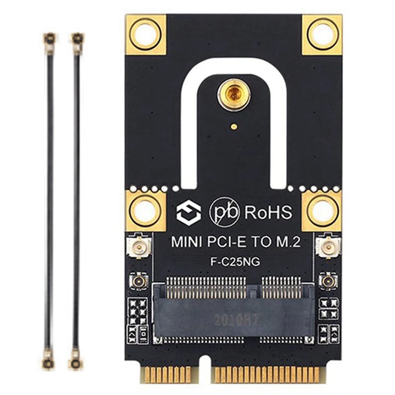 

M.2 NGFF to Mini PCI-E Adapter for M.2 Wifi Bluetooth Wireless Wlan Card AX200 9260 8265 8260 for Laptop