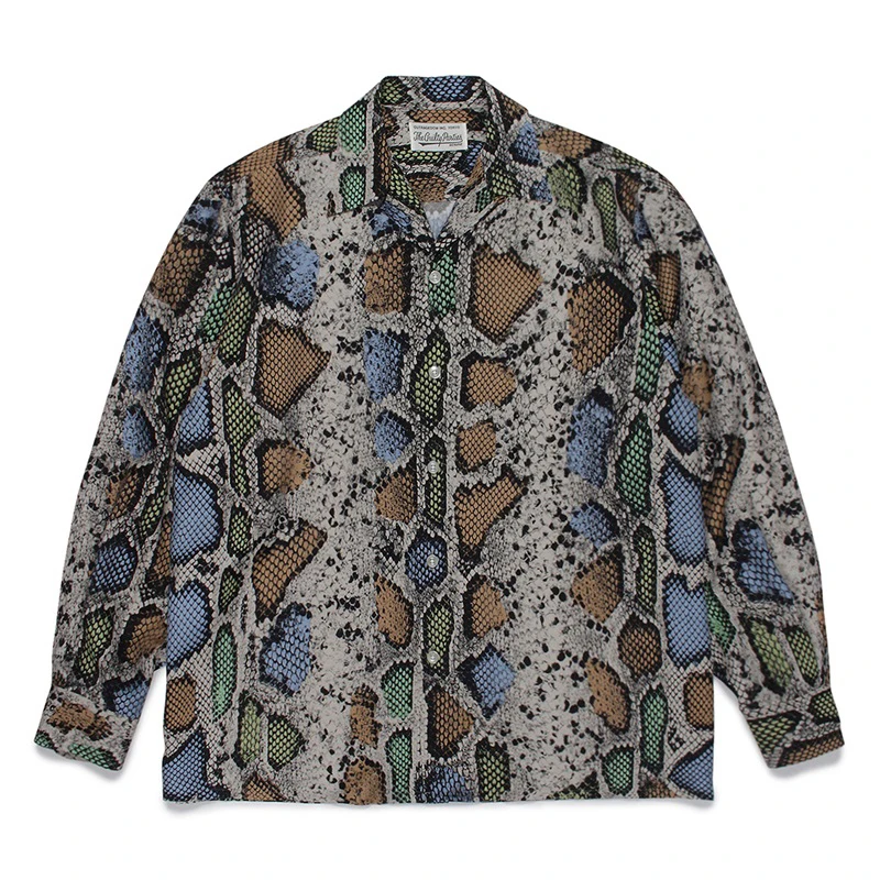 WACKO MARIA Long Sleeve Shirts Streetwear Serpentine Men Women 1:1 Shirts