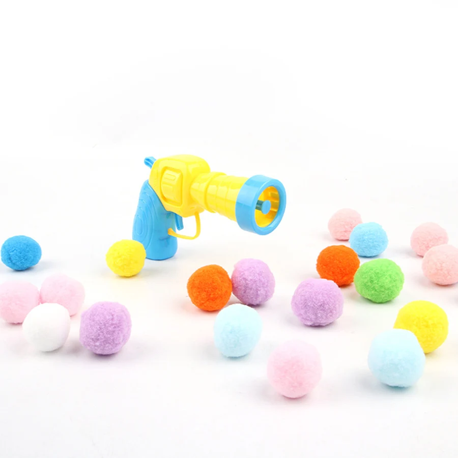 1 шт. плюшевый шарик пистолет для стрельбы игрушка кошки забавный успокаивающий