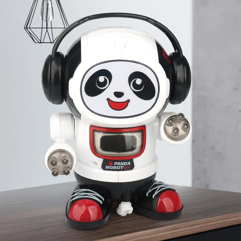 Cute Dancing Panda Robot Electronic Pet Cartoon Animal Doll with Lights Music Children Interactive Toys Baby Kids Holiday Gifts