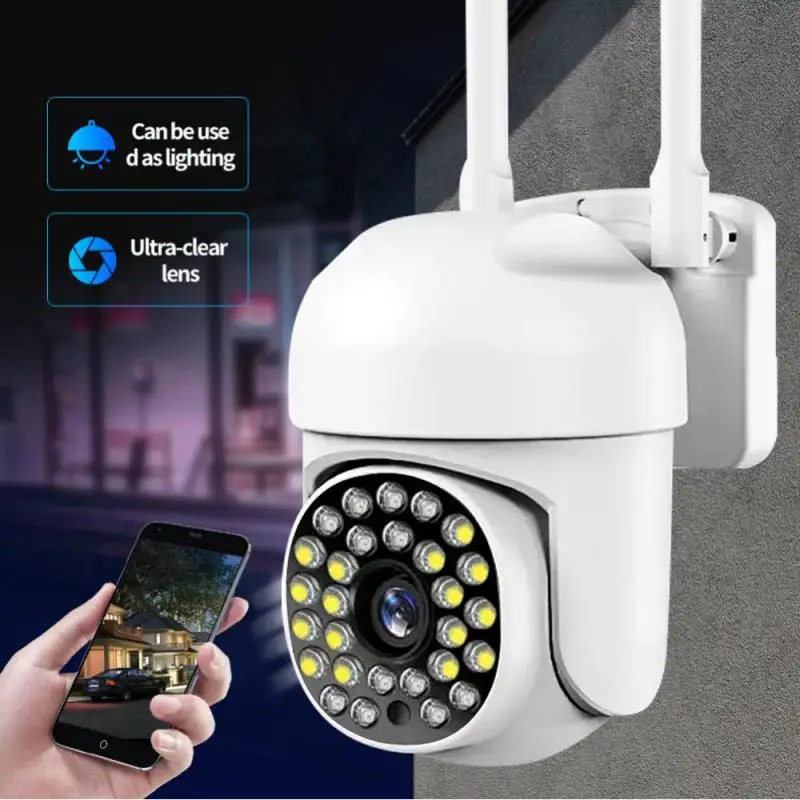 

Ai Auto Tracking Home Surveillance Camcorders 360 Degree Rotating 1080p Ptz Camera Night Vision Mini Webcam Smart Home Outdoor