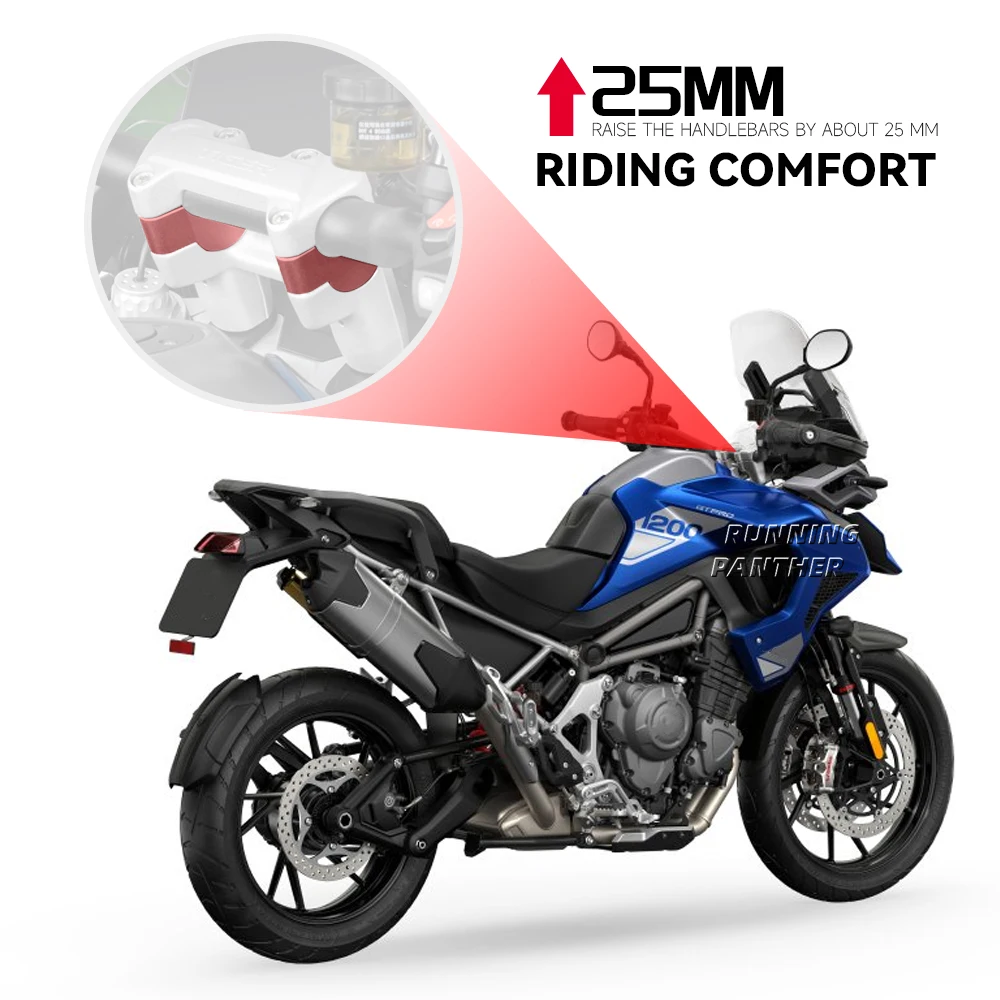 Аксессуары для мотоциклов Tiger 1200 GT Pro 2023 подставка руля TIGER PRO крепление на руль