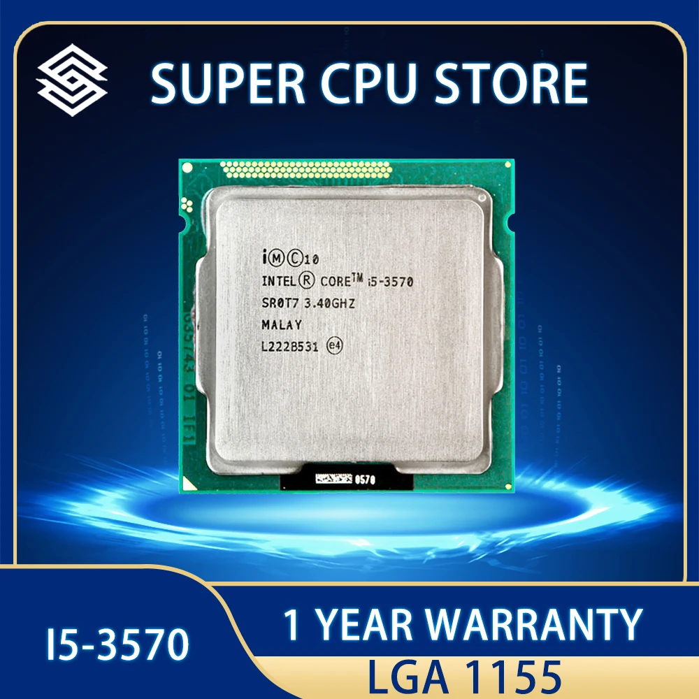 

Процессор Intel Core i5-3570 i5 3570, процессор 6 Мб, 77 Вт, 3,4 ГГц, четырехъядерный, четырехпотоковый, LGA 1155