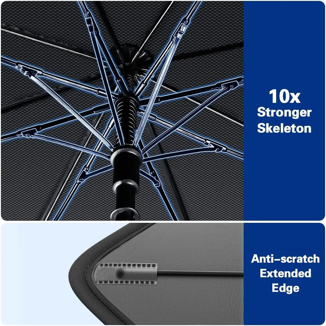 QSZ015 12 шт. Складной автомобильный зонт солнцезащитный козырек УФ-блок переднее