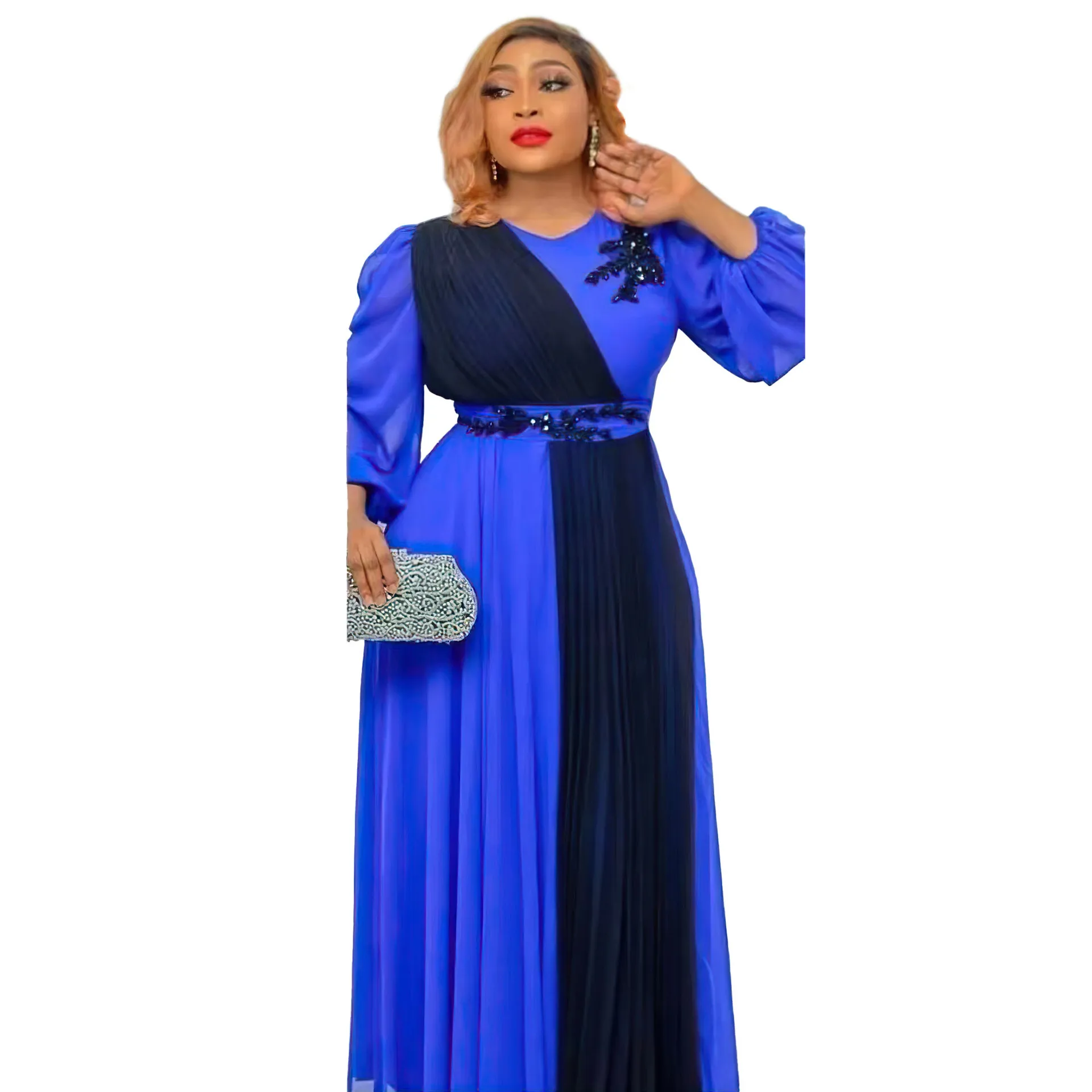 New Muslim Women's Fashion Party Dresses Abaya Stylish Chiffon Fabrics Long Dress Size XL XXL XXXL  muslim dresses
