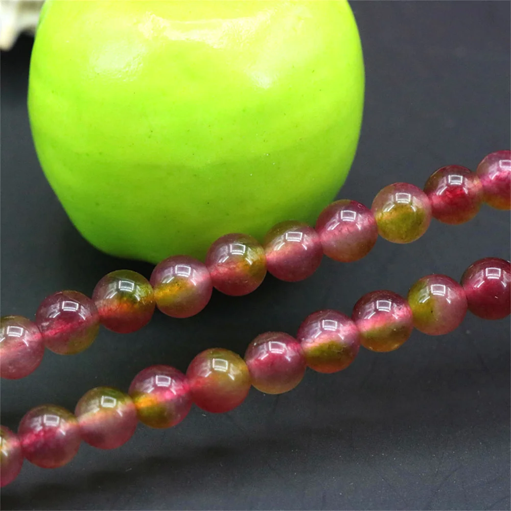 Круглые Бусины Из халцедона и яшмы для изготовления ювелирных изделий 4/6/8/10/12/14 мм