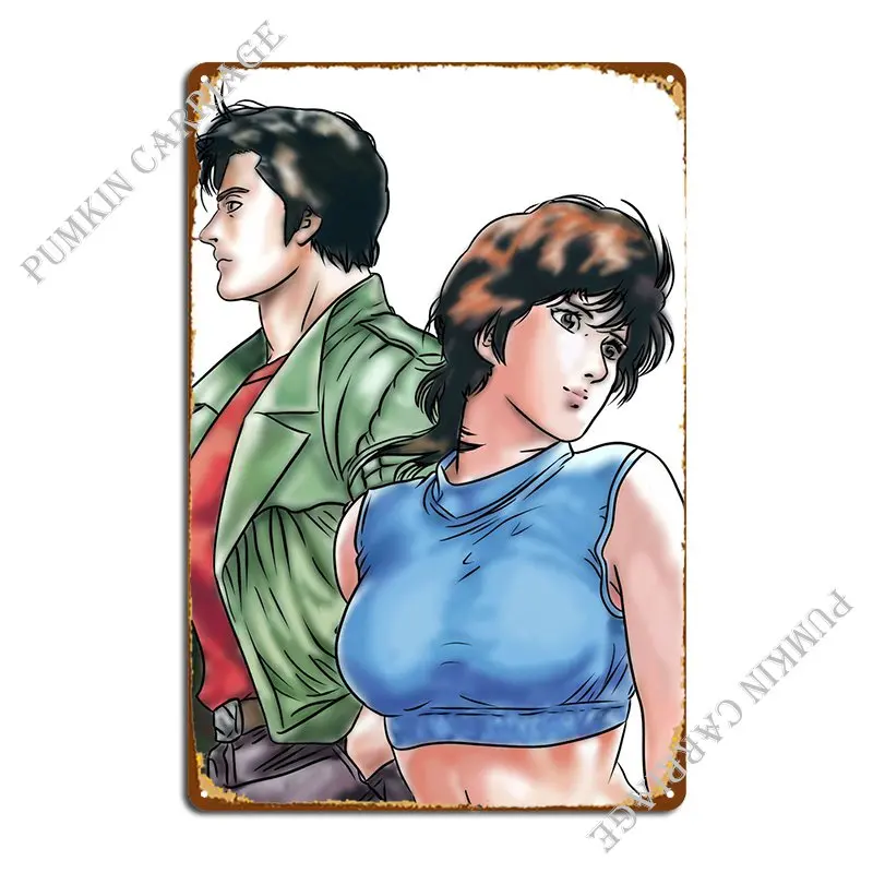 

City Hunter 2 Metal Signs Retro Garage Funny Cinema Tin Sign Poster