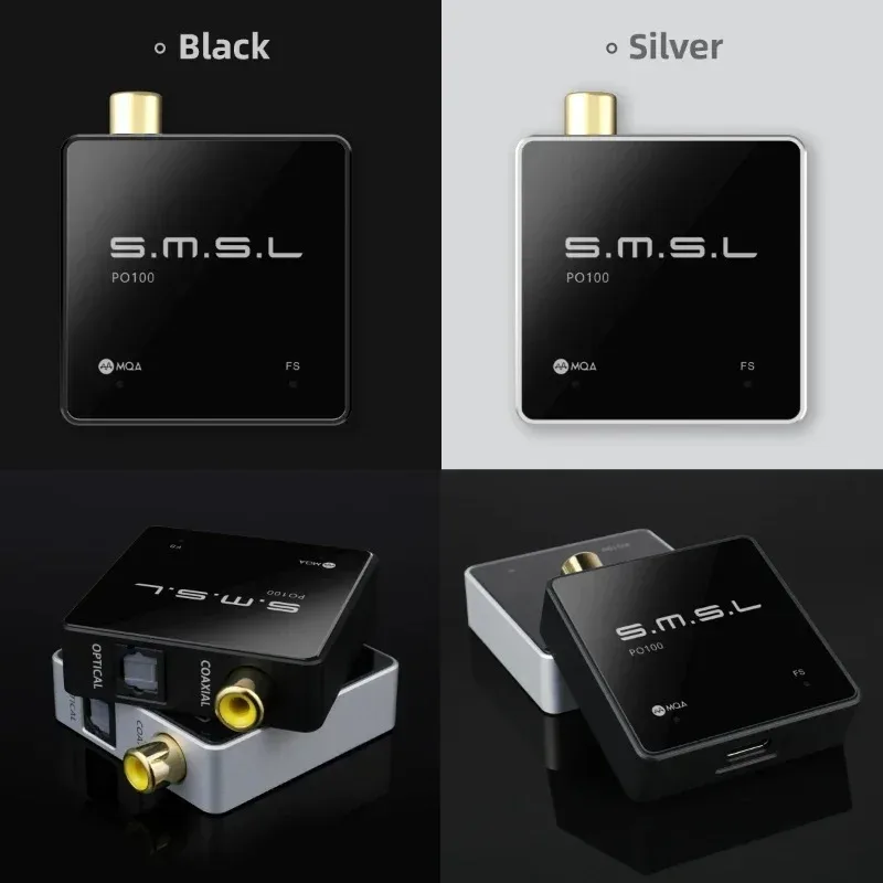 Фото SMSL PO100 2024 USB цифровой интерфейс ЦАП MQA аудио декодер TYPE-C вход OPT/COAX выход DSD DOP64 XMOS XU316 ПК телефон планшет №4