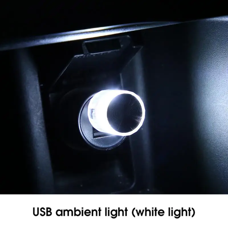 

Car Mini USB LED Ambient Light Decorative Atmosphere Lamps for Interior Environment Auto PC Computer Portable Light Plug Play