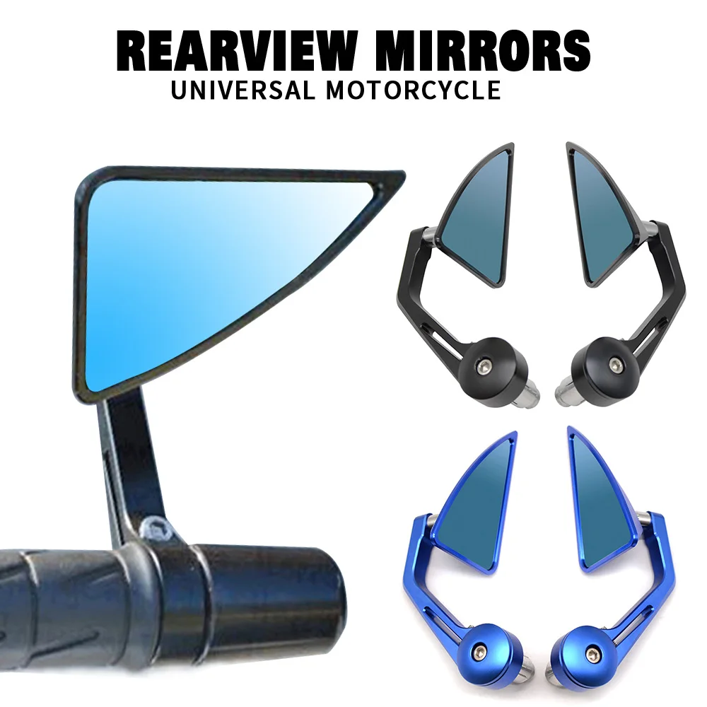 

Motorcycle Mirror Chrome Oval Retro Rearview Side Mirrors Universal For Yamaha mt07 mt09 r6 r3 fz1 fz6 fz8 r1 tenere 700 tracer