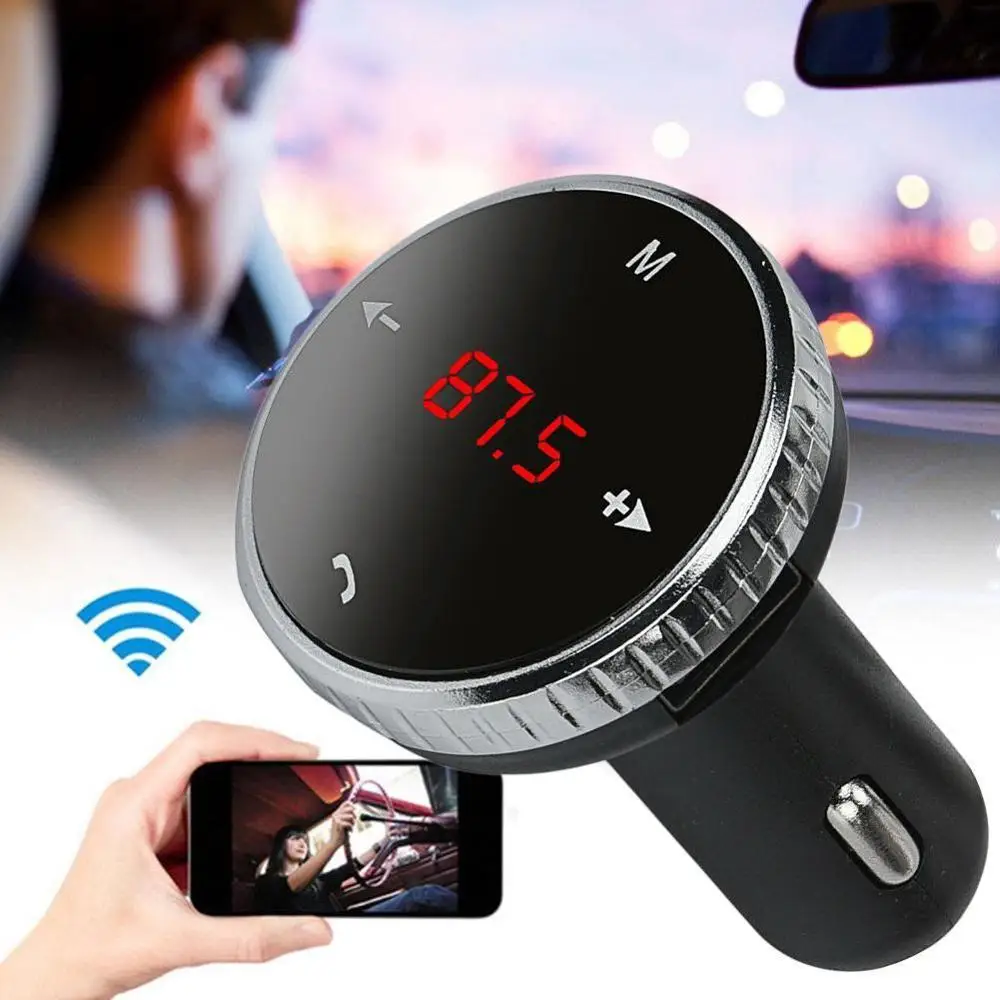 

Modulatore portatile Car Kit lettore MP3 SD trasmettitore FM compatibile con Bluetooth remoto nuovo Kit per auto Bluetooth con m