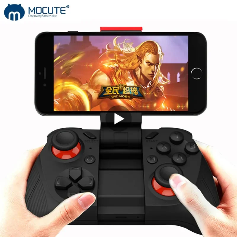 

NEW2023 Mocute 050 bezprzewodowy kontroler gier Gamepad mobilny Joystick wyzwalacza Bluetooth dla iPhone Android telefon komórk