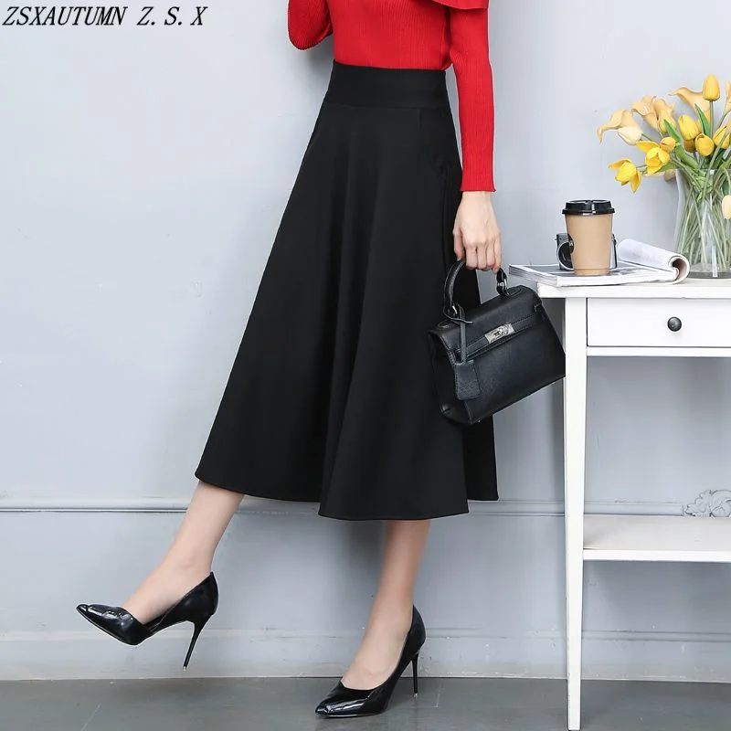 

Summer New Half Skirt Women's High Waist Korean Black Dress Wild Elegant Fashion Baggy Korean Female Vintage Slacks Slim Skirts