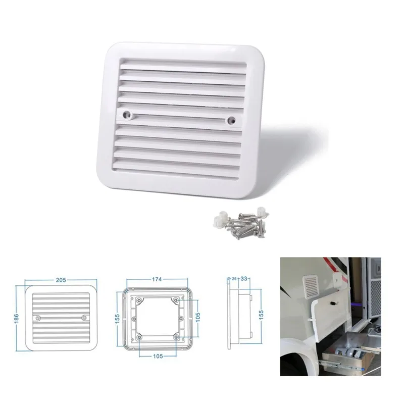 

Dust-proof Ventilation Fan Caravan Side Exhaust Air Outlet Vent For RV Motorhome Trailer Boat Yacht caravan camper caranvan