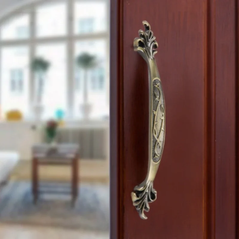 Ручки шкафа цинковые Aolly белая кухонная дверь стандартная Европейская мода ручка