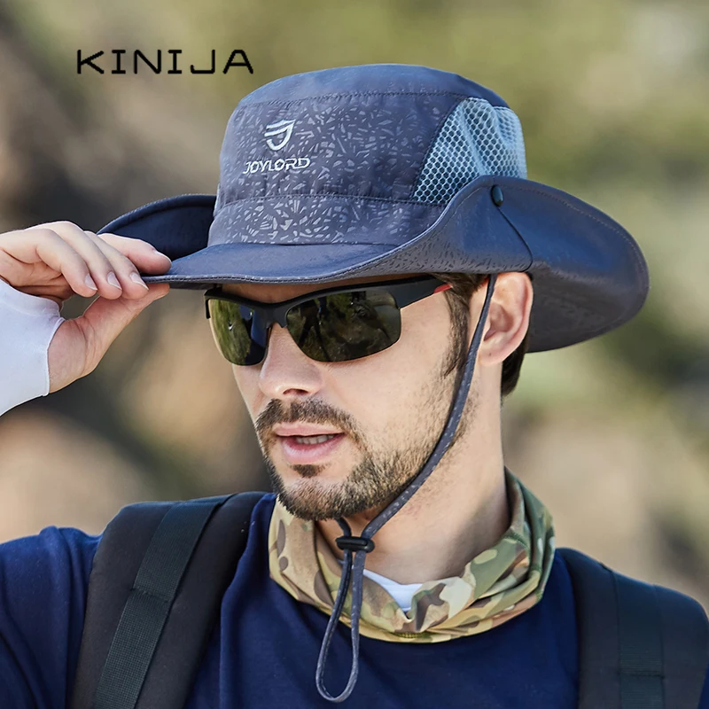 

Summer Fishing Cap for Men Bucket Hat for Men Sun Protection Hat Outdoor Short BRIM HAT Foldable Uv Quick Drying Fisherman Hat