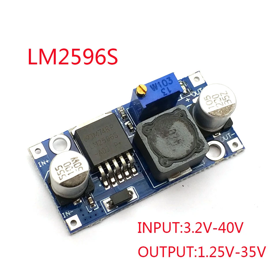 

LM2596s DC-DC Step-down Power Supply Module 3A Adjustable Step-down Module LM2596 Voltage Regulator 24V 12V 5V 3V