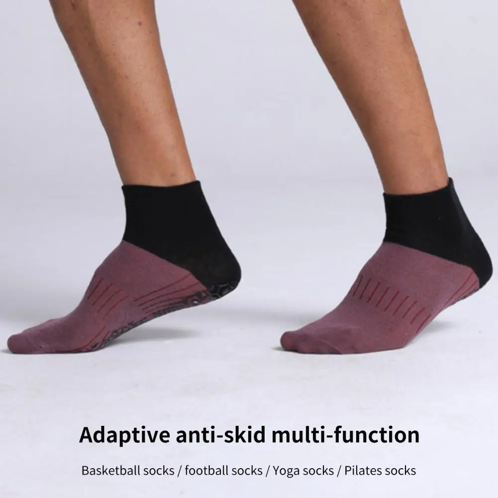 

1 Pair Trendy Men Socks Soft Tear-Resistant Sports Socks U Shape Mouth Running Socks