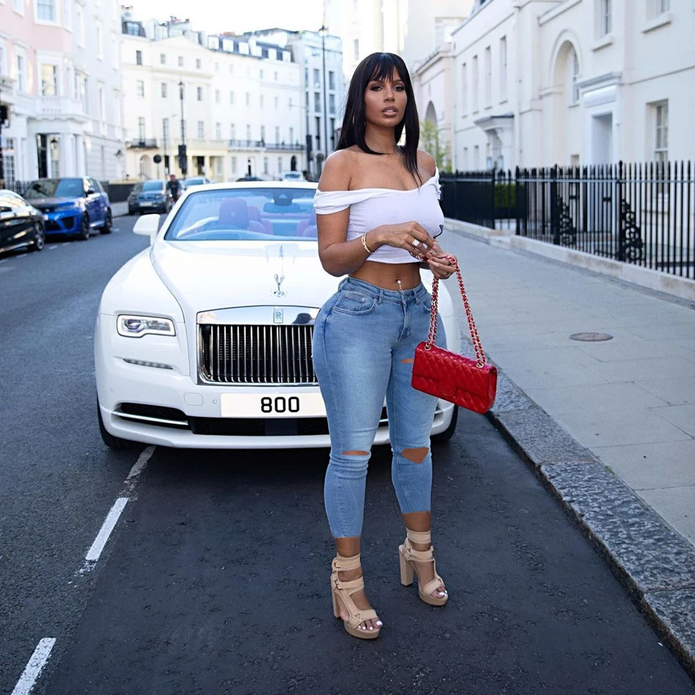 Streetwear 2023 y2k Korean Women mom Jeans High Waits Bandage Sexy Jeans Women Clothing Fashion Ripped Hole Outfits Trousers