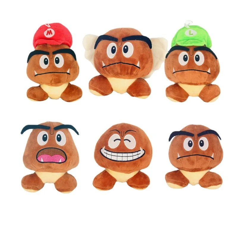 

Super Mario Poison Mushroom Plush Toy Game Surrounding Mario Brothers Accessories Doll Pendant Room Decoration Children's Gifts