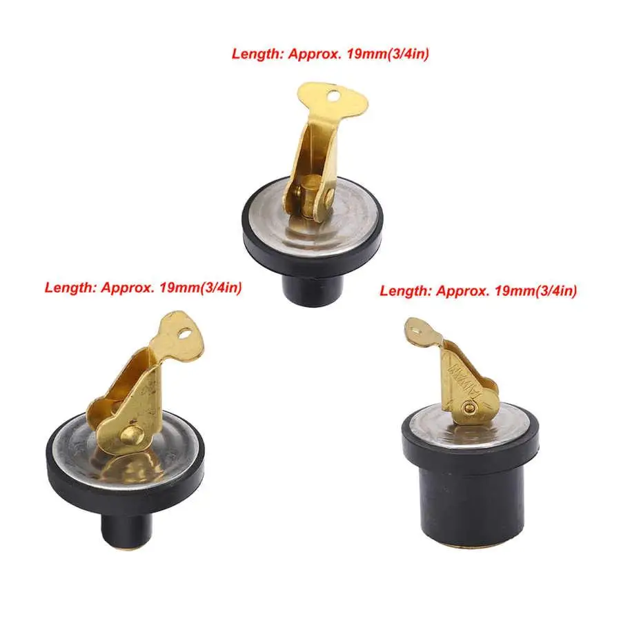 Компрессионная сливная пробка для лодки 19 мм латунный винт с резиновым