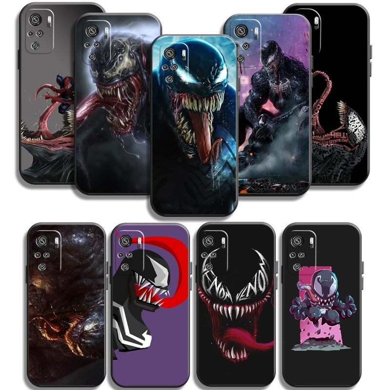 

Marvel Venom Phone Cases For Xiaomi POCO F3 GT X3 GT M3 Pro X3 NFC Redmi Note 9 10 Pro 5G Carcasa Soft TPU Back Cover Coque