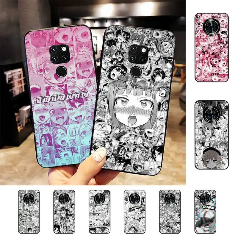 

Anime Girl Cartoon Japan Cute Face Phone Case For Huawei Nova 3I 3E mate 20lite 20Pro 10lite Luxury funda case