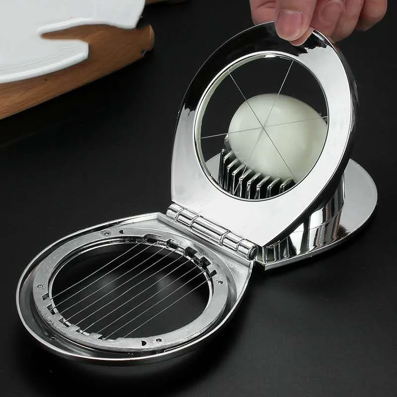 

Kitchen Tools Stainless Steel Egg Slicers Cutters Eggs Divider Splitter Slicers Eggs Tools Strawberry Cutter Kitchen Accessories