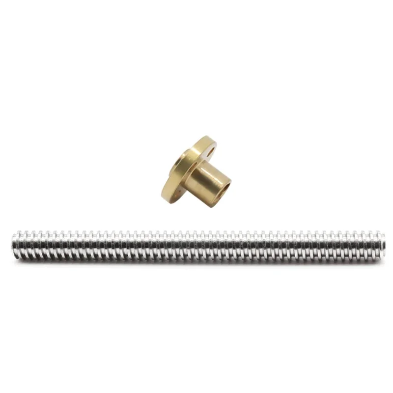 

Ходовой винт T8 из нержавеющей стали 8 мм, шаг 2 мм, длина 100-500 мм