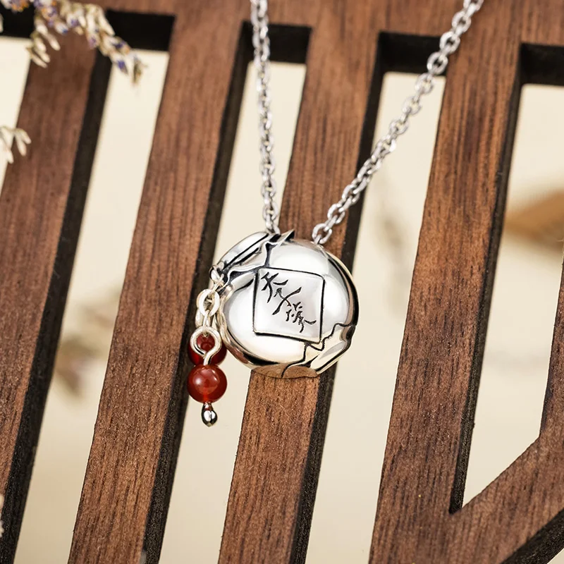 Скидка Grandmaster Of Demonic культивирование Кулон Серебряный 925 пробы Крест Ювелирные изделия ожерелье нетрученный Wei Wuxian Lan Wangji MDZS