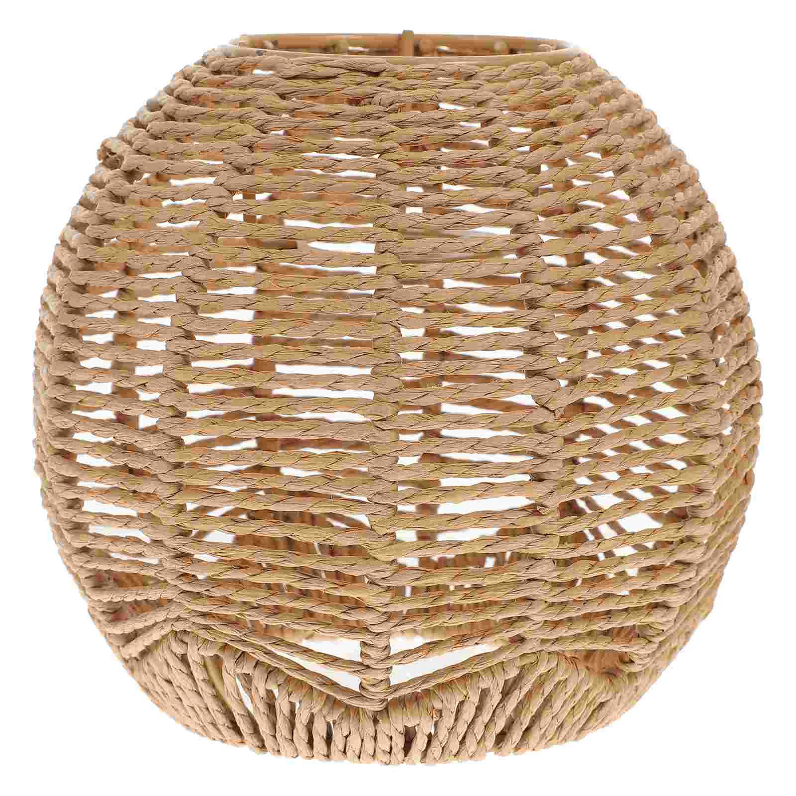 

Lamp Shade Lampshade Light Chandelier Ceiling Lampshadescover Hanging Shades Woven Covers Hotel Farmhouse Large Weaving