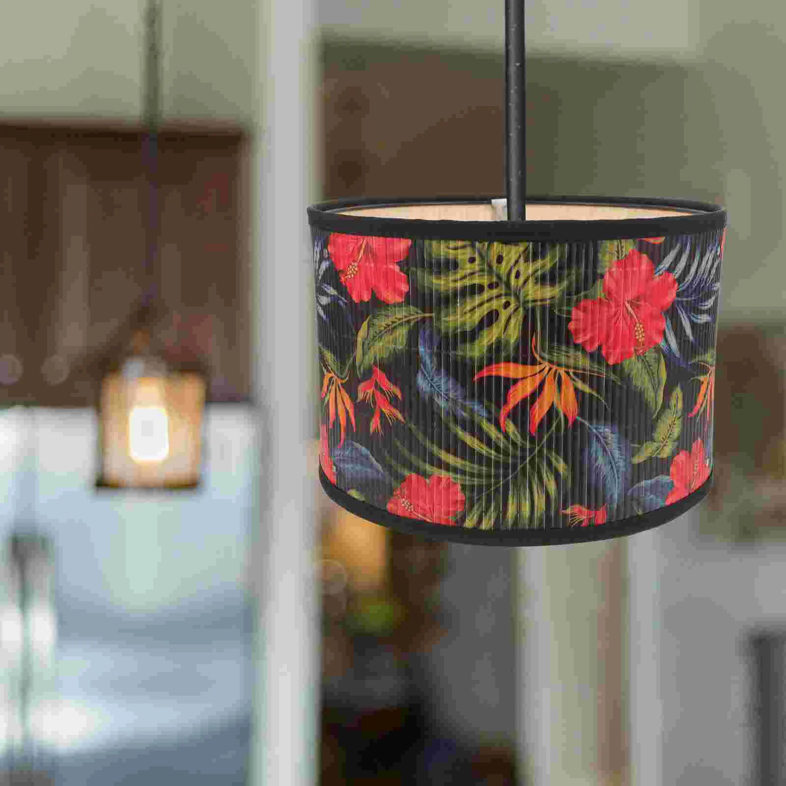

Lamp Shade Chandelier Lampshade Replacement Shades Bamboo Ceiling Light Large Pendant Hanging