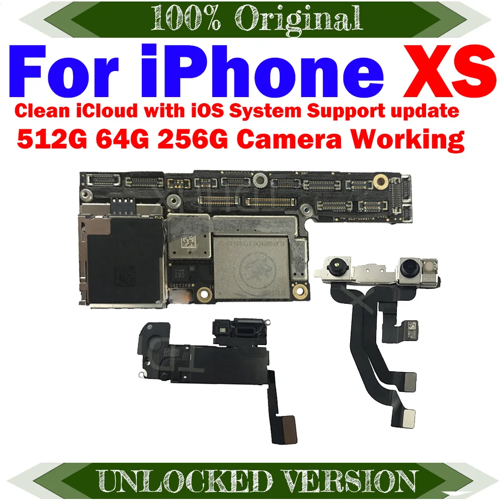 Оригинальная материнская плата для iPhone XS логическая с распознаванием лица