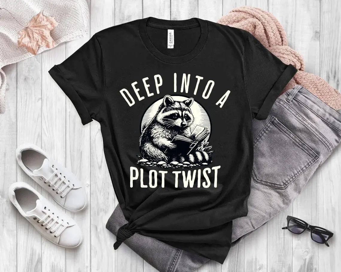 Читатель для читателей Футболка любителей книг Женский сюжет Твист Енот